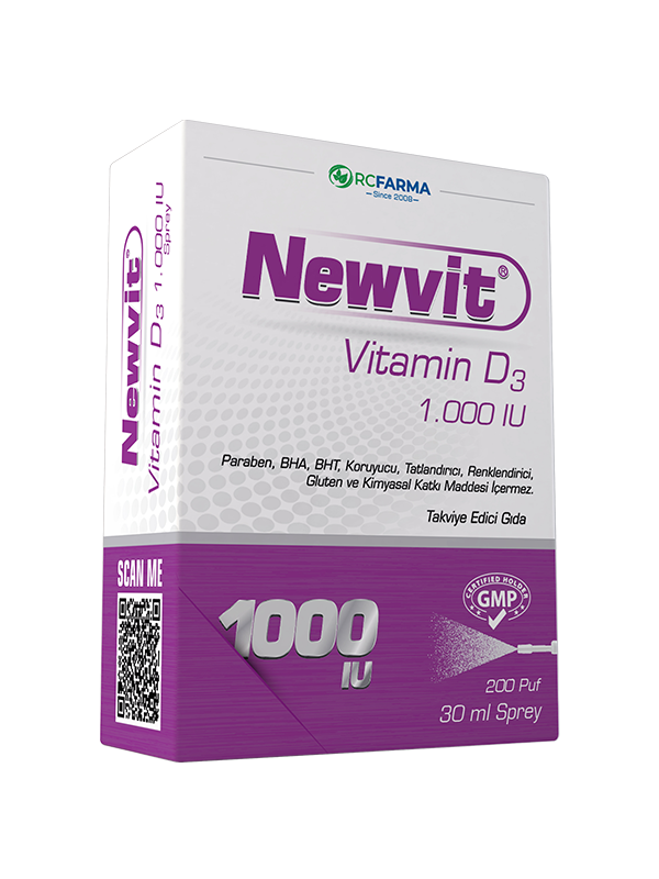 Newvit Vitamin D3 1000 IU Sprey / Damla 30 ml