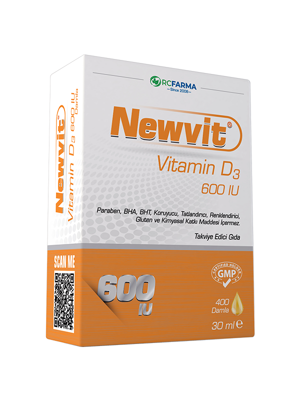 Newvit Vitamin D3 600 IU Damla 30 ml