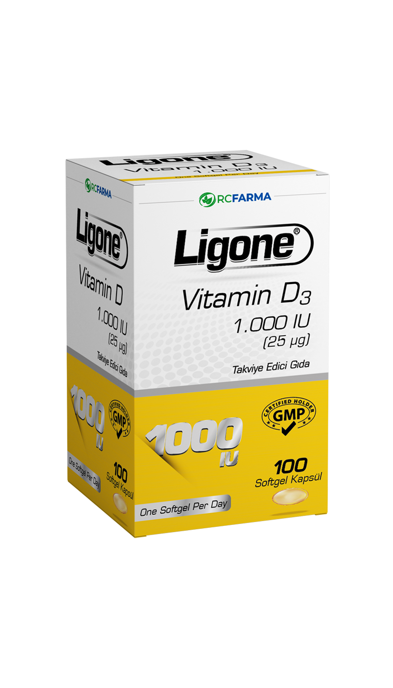 Ligone Vitamin D3 1.000 IU 100 Softgel